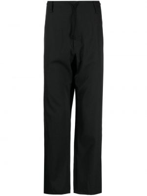 Вълнени спортни панталони Yohji Yamamoto черно