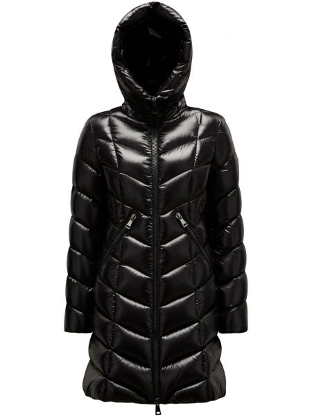 Uzun ceket Moncler siyah