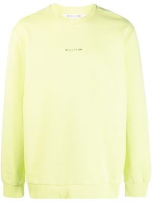 Sweatshirt aus baumwoll mit print 1017 Alyx 9sm gelb