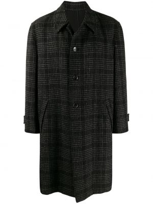 Manteau à carreaux Comme Des Garçons Pre-owned noir