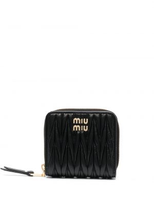 Δερμάτινος πορτοφόλι με φερμουάρ Miu Miu