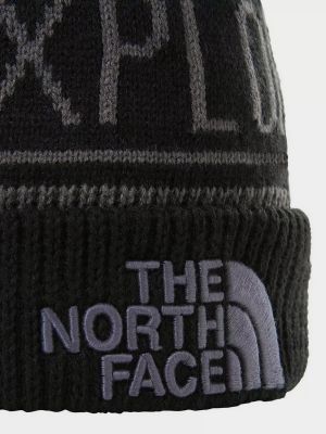 Шапка біні вінтажна The North Face, сіра