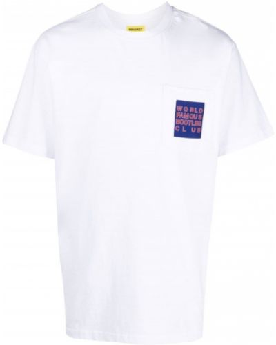 T-shirt avec imprimé slogan en coton Market blanc