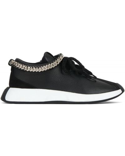 Lær sneakers Giuseppe Zanotti svart