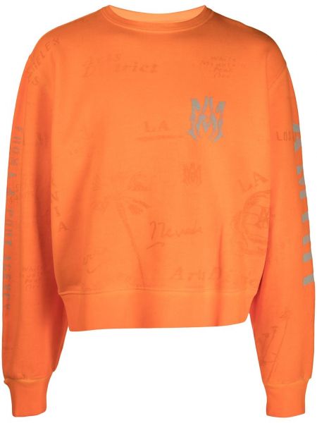 Trykt sweatshirt Amiri oransje