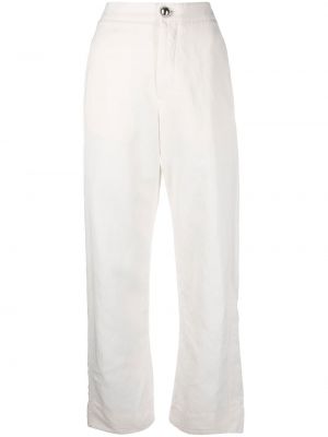 Прямые брюки на шпильке Jil Sander, белые