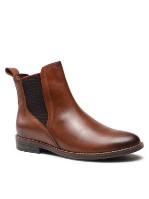 Chelsea boots Marco Tozzi hnedá