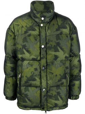 Pernata jakna s camo uzorkom Etro zelena
