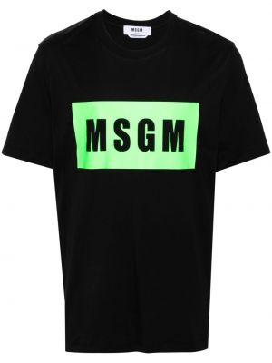 Bavlnené tričko s potlačou Msgm