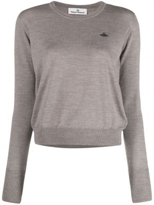 Sweter wełniany Vivienne Westwood szary
