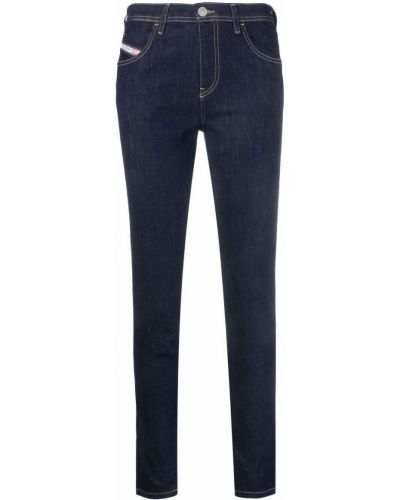 Hög midja skinny fit-jeans Diesel blå