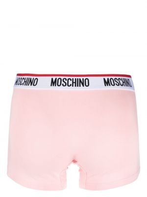 Boxerky s potiskem Moschino růžové