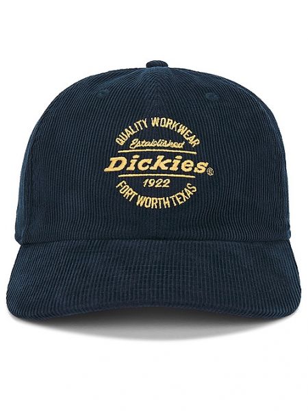 Cappello con visiera di velluto a coste Dickies blu