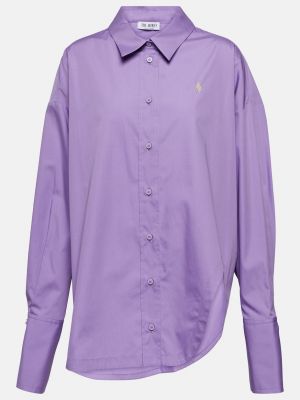 Рубашка The Attico фиолетовая