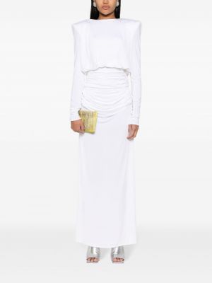 Drapované dlouhá sukně Magda Butrym bílé