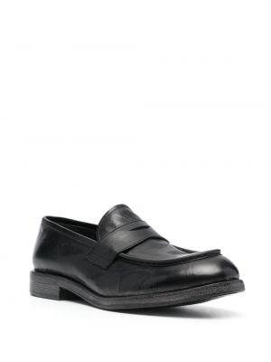Chunky nahast loafer-kingad Moma must