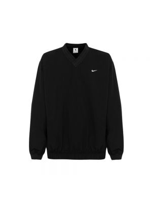 Nylonowa bluza w jednolitym kolorze Nike czarna