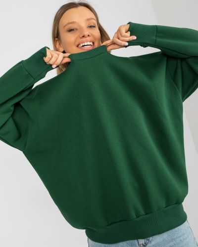 Bluza oversize Fashionhunters zielona