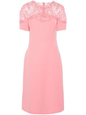 Φόρεμα με δαντέλα Ermanno Scervino ροζ
