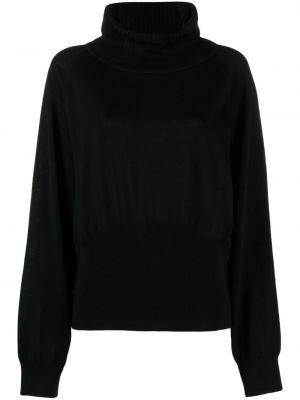 Вълнен пуловер Seventy черно