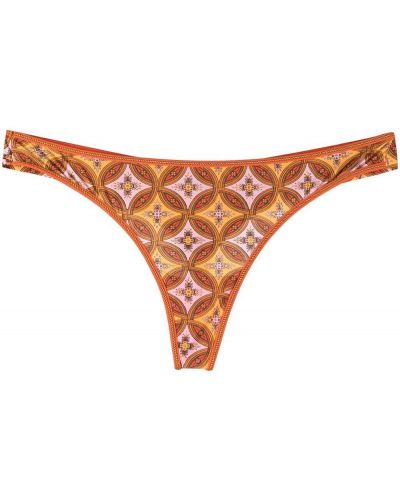 Tanga à imprimé Marlies Dekkers orange