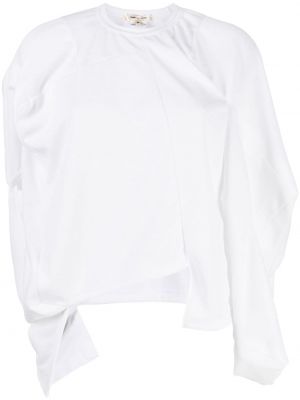Asymetrické tričko Comme Des Garçons bílé