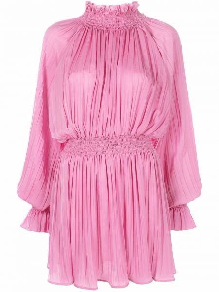 Mini vestido con cuello alto Msgm rosa