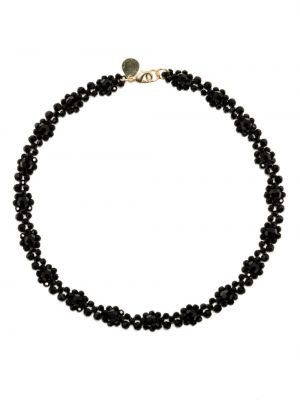 Krištáľový náhrdelník Simone Rocha čierna