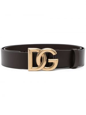 Cintura con fibbia Dolce & Gabbana marrone