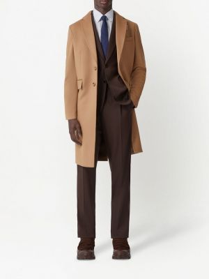 Manteau à boutons Burberry marron