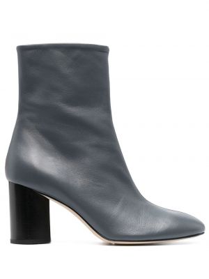 Ankle boots skórzane Aeyde szare