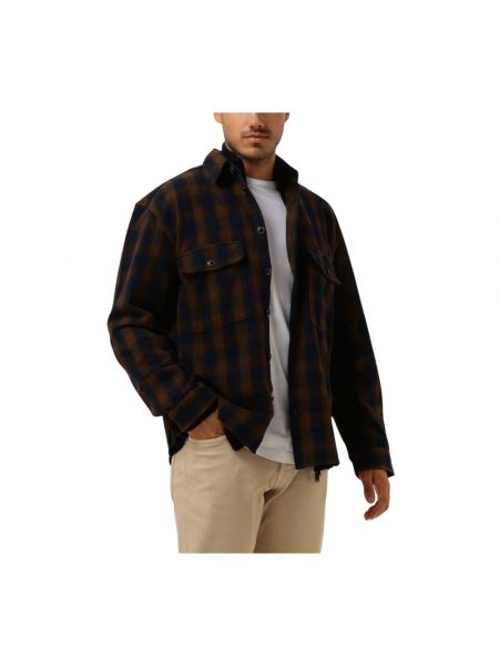 Flanell jacke Selected Homme braun