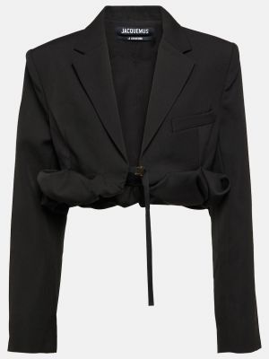 Шерстяная куртка Jacquemus черная