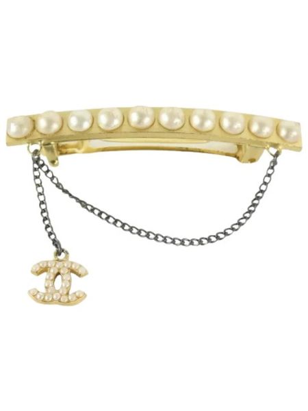 Montres avec perles Chanel Vintage jaune