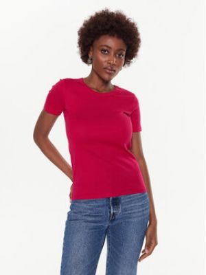 Tricou polo din bumbac United Colors Of Benetton - roz