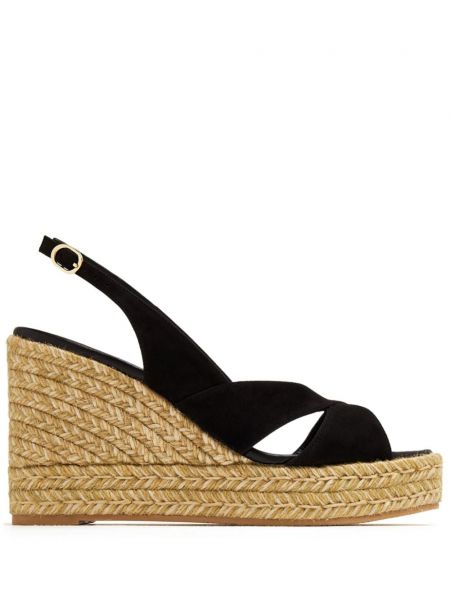 Espadrile s punim potplatom Stuart Weitzman crna