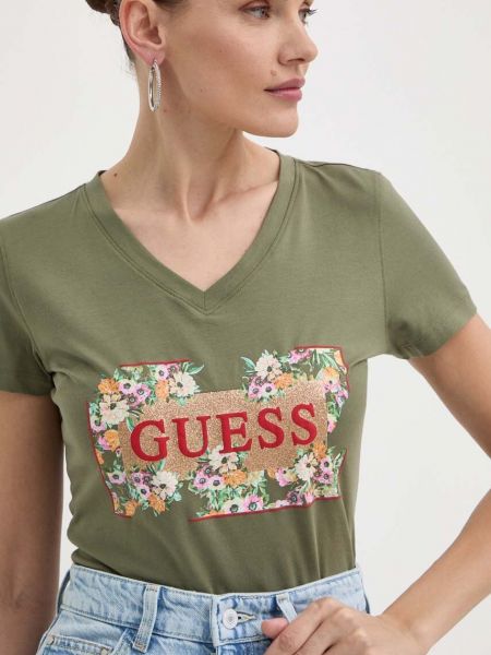 Koszulka w kwiatki Guess
