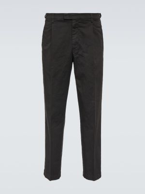 Pantalones chinos de algodón Barena Venezia negro