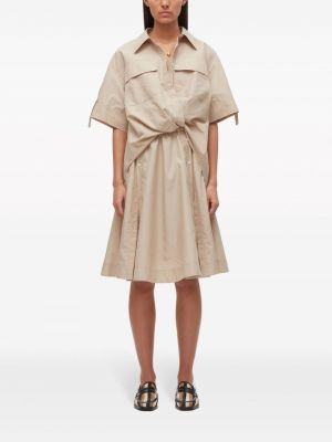 Sukienka mini drapowana 3.1 Phillip Lim khaki
