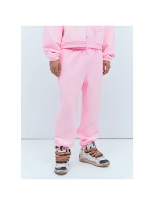 Pantalones de chándal de algodón Erl rosa