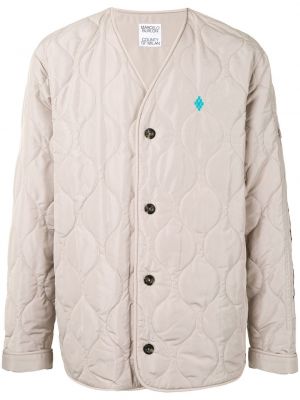 Brodert vattert jakke Marcelo Burlon County Of Milan beige