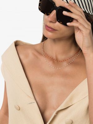 Collier avec perles en or rose Gigi Clozeau