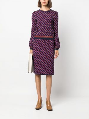 Raštuotas megztas sijonas su abstrakčiu raštu Dvf Diane Von Furstenberg