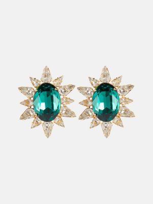 Kolczyki z kryształkami Jennifer Behr zielone