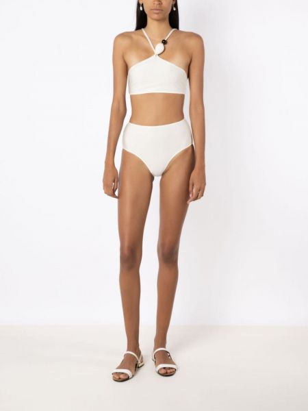 Bikini taille haute Adriana Degreas blanc
