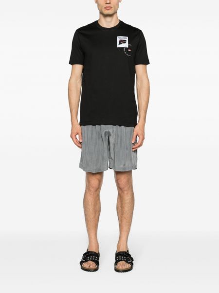 Kokvilnas t-krekls Paul & Shark melns