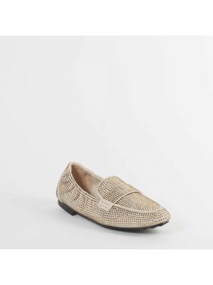 Loafers Tory Burch beżowe