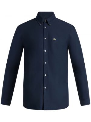 Pamučna košulja Lacoste plava