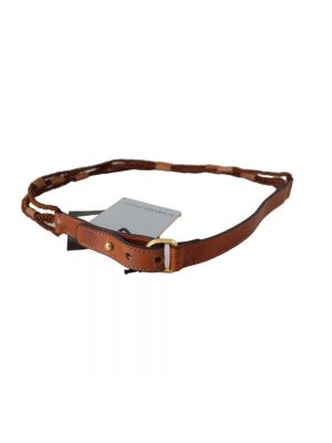 Cinturón de cuero con trenzado Ermanno Scervino