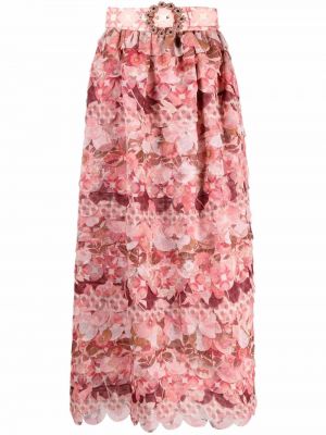 Růžové maxi sukně Zimmermann